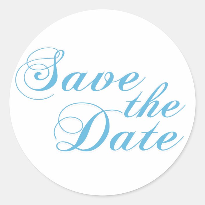 Save the Date Stickers