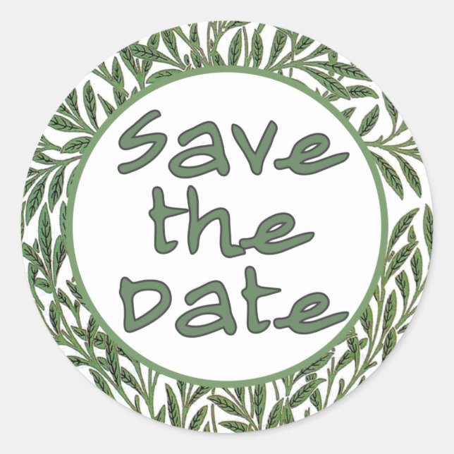 Save the Date Stickers (Front)