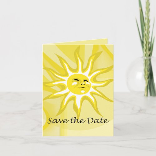 Save the Date Summer Sunshine Note Card