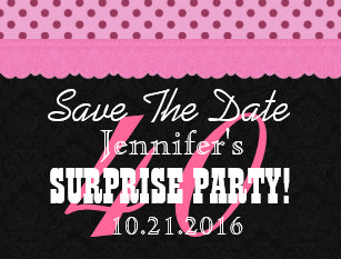 40th birthday save the date postcards zazzle
