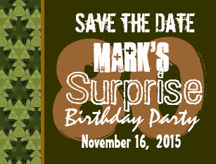 save the date surprise party postcards zazzle