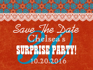 30th birthday save the date postcards zazzle