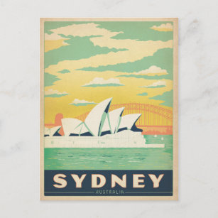 Save the Date   Sydney, Australia Announcement Postcard