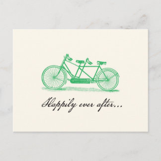 Save the Date-Tandem Bike Postcard