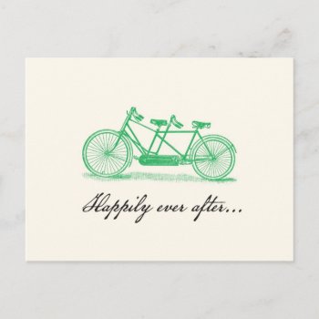 Save The Date-tandem Bike Postcard by ericar70 at Zazzle