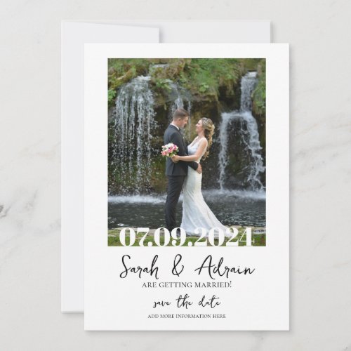 Save The Date Template with Photo 