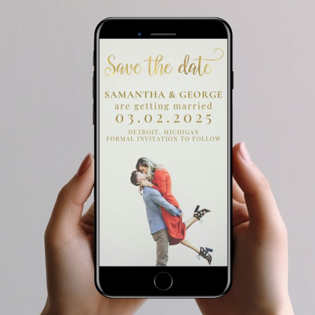 Save the Date Template with Photo Mobile Friendly (Creator Uploaded)