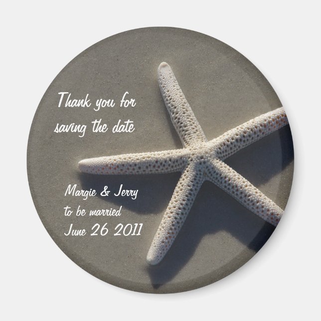 Save The Date Thank You Magnet (Front)