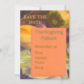 Save the Date Thanksgiving Magnet Invitation (Front)