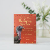 Save The Date Thanksgiving Postcard (Standing Front)