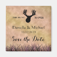 Save the Date The Hunt is Over Wedding