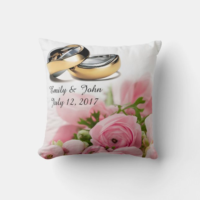 Save the date throw pillow (Front)