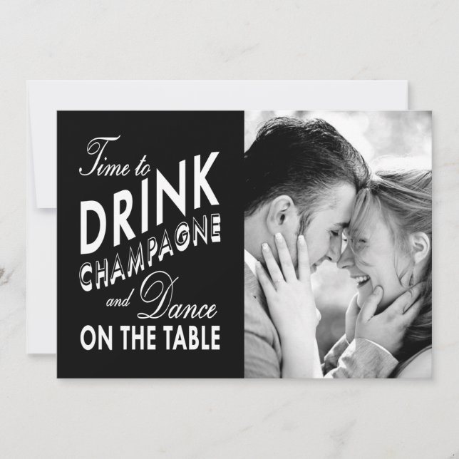 Save the Date - Time to Drink Champagne (Front)