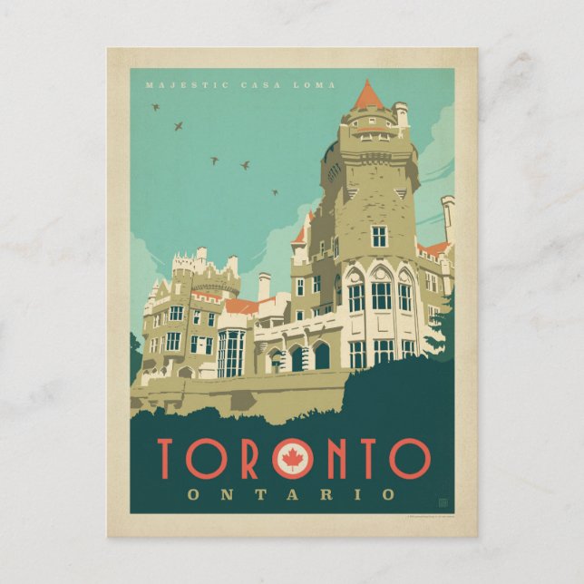 Save the Date | Toronto, Ontario Announcement Postcard (Front)