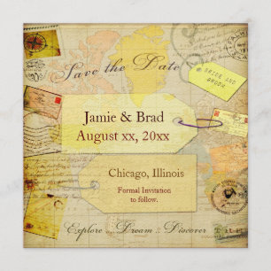 Save the Date Travel Shower theme