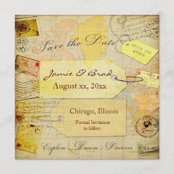 Save The Date Travel Shower Theme by perfectwedding at Zazzle