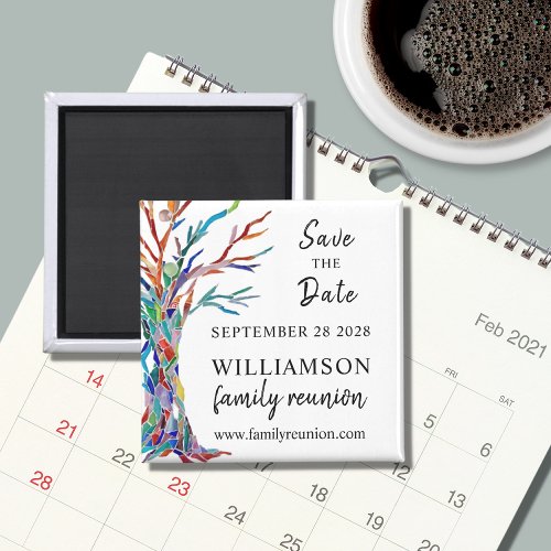  Save The Date Tree Family Reunion Magnet