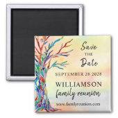 Save The Date Tree Family Reunion Magnet (Front)