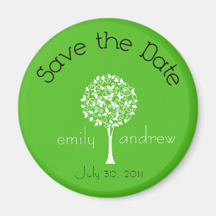 Save the Date Tree Magnet