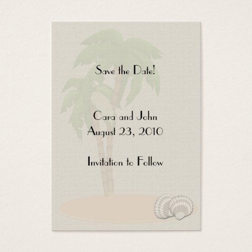 Save the Date Tropical Business Card Templates