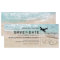 Save the Date Tropical Beach Hearts Boarding Pass