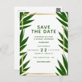 Save The Date | Tropical Wedding Postcard (Front/Back)