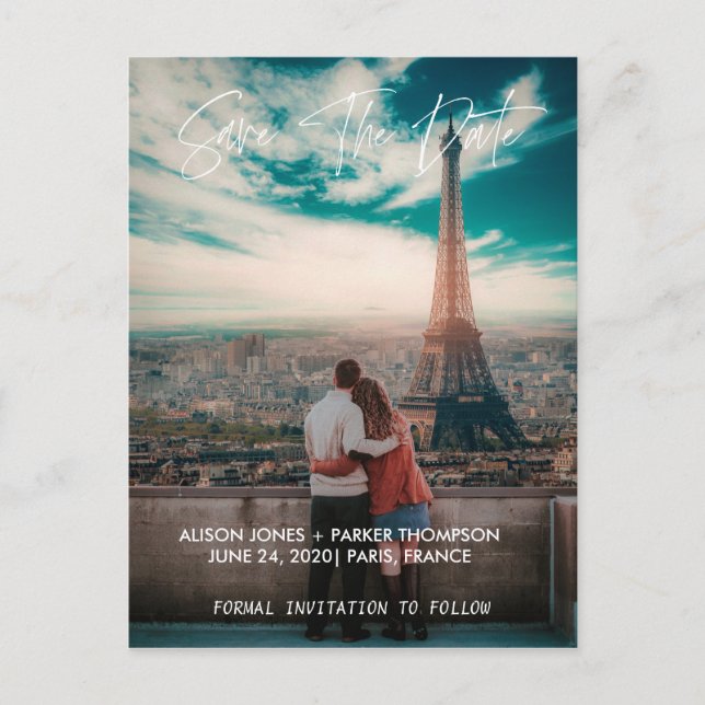 Save the Date | Typography Invite for an event  (Front)