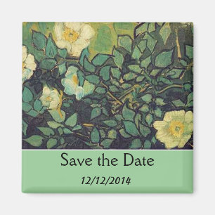 Save the date, Van Gogh Wild Roses. Magnet