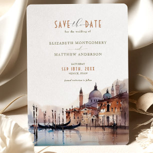 Save the Date Venice Italy Basilica della Salute I Invitation
