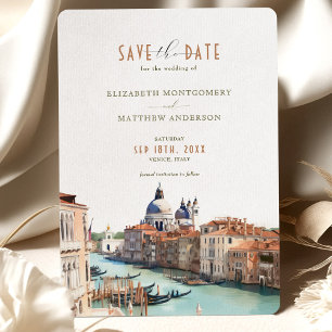 Save the Date Venice Italy Basilica della Salute Invitation