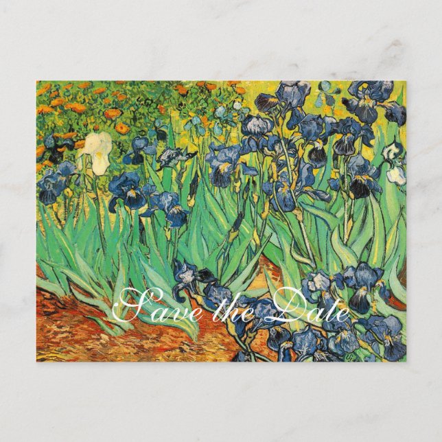 save the date,Vincent van Gogh Announcement Postcard (Front)