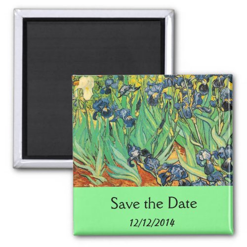 Save the Date Vincent van GoghIrises Magnet