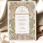 Save the Date Vintage Art Nouveau by Mucha Invitat Invitation<br><div class="desc">Art Nouveau Vintage Save the Date wedding cards by Alphonse Mucha in a floral, romantic, and whimsical design. Victorian flourishes complement classic art deco fonts. Please enter your custom information, and you're done. If you wish to change the design further, click the blue "Customize It" button. Thank you so much...</div>