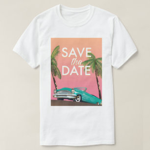 Save the Date Vintage convertible Car T-Shirt