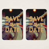 Save the Date vintage Prop Plane (Front & Back)