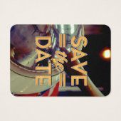 Save the Date vintage Prop Plane (Back)