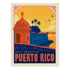 Save the Date | Visit Beautiful Puerto Rico Postcard