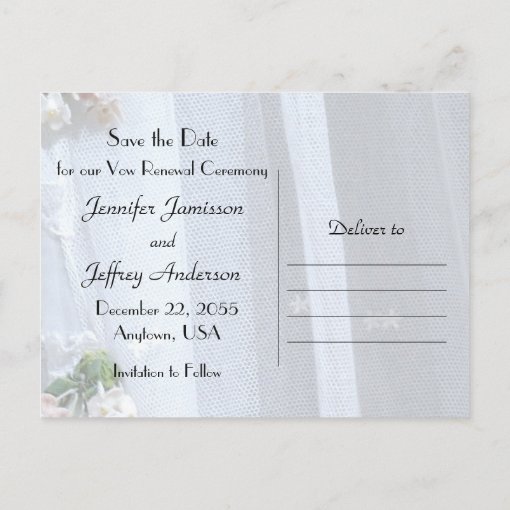 Save the Date Vow Renewal Ceremony Invitation | Zazzle