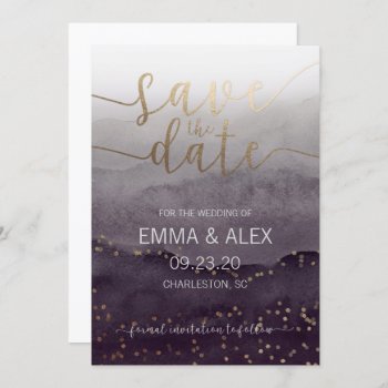 Save The Date Watercolor Invitation by KarisGraphicDesign at Zazzle