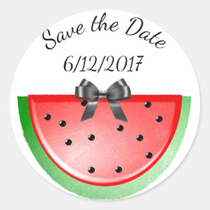 Save the Date, Watermelon Stickers Personalized