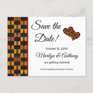 GHANA KENTE - Digital DIY African Wedding Invitation Template