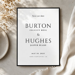 Save the Date   Wedding Announcement 5x7 Card