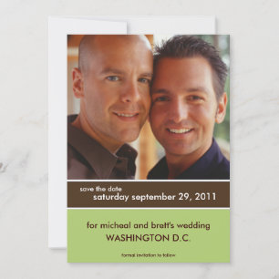Save the Date Wedding Announcements {Color Block}
