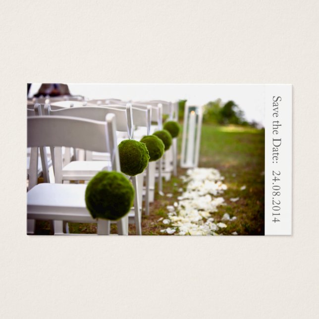 Save the Date Wedding - Business Card (Front)