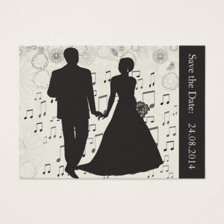 Save The Date, Wedding Couple Music Business Card