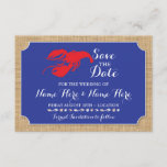 Save The Date Wedding Crawfish Boil Lobster Invite<br><div class="desc">Beach Save The Date,  Crawfish Boil Lobster,  perfect to let your guests know your event date! Matching item to the Collection! Front and back included.</div>