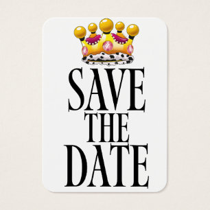 Save the Date wedding crown