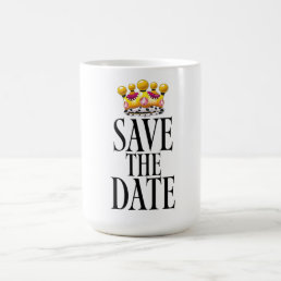 Save the Date wedding crown Magic Mug