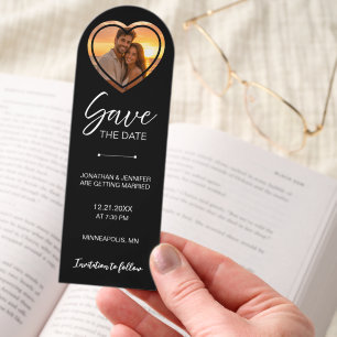 Save the Date Wedding Custom Photo Bookmarks