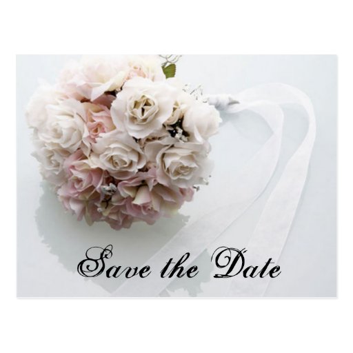 Save the Date - Wedding Flowers Postcard | Zazzle